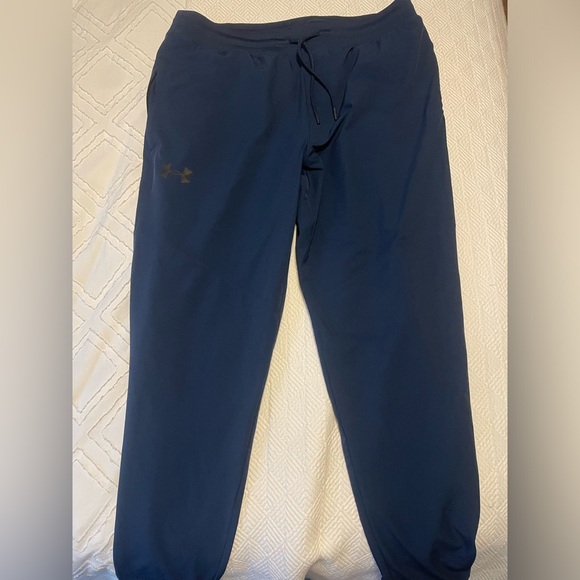 Under Armour Navy Heat Gear Pants - Picture 1 of 3